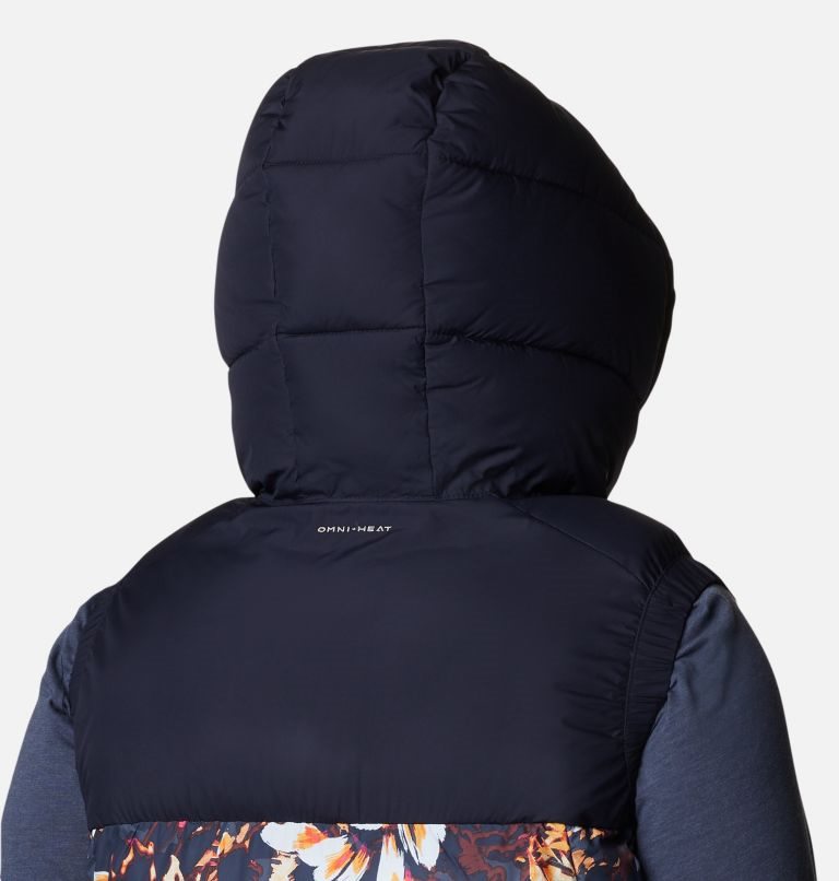 Women's Columbia Pike Lake II Insulated Vests Navy / Flower | Plus Size CA-O038C